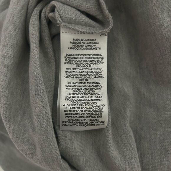 Grey Slub Jersey Henley Shirt Polo Ralph Lauren - Picture 5 of 5